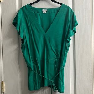J by J Crew Faux Wrap Top